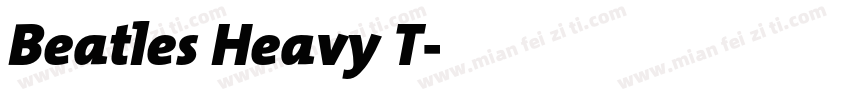 Beatles Heavy T字体转换